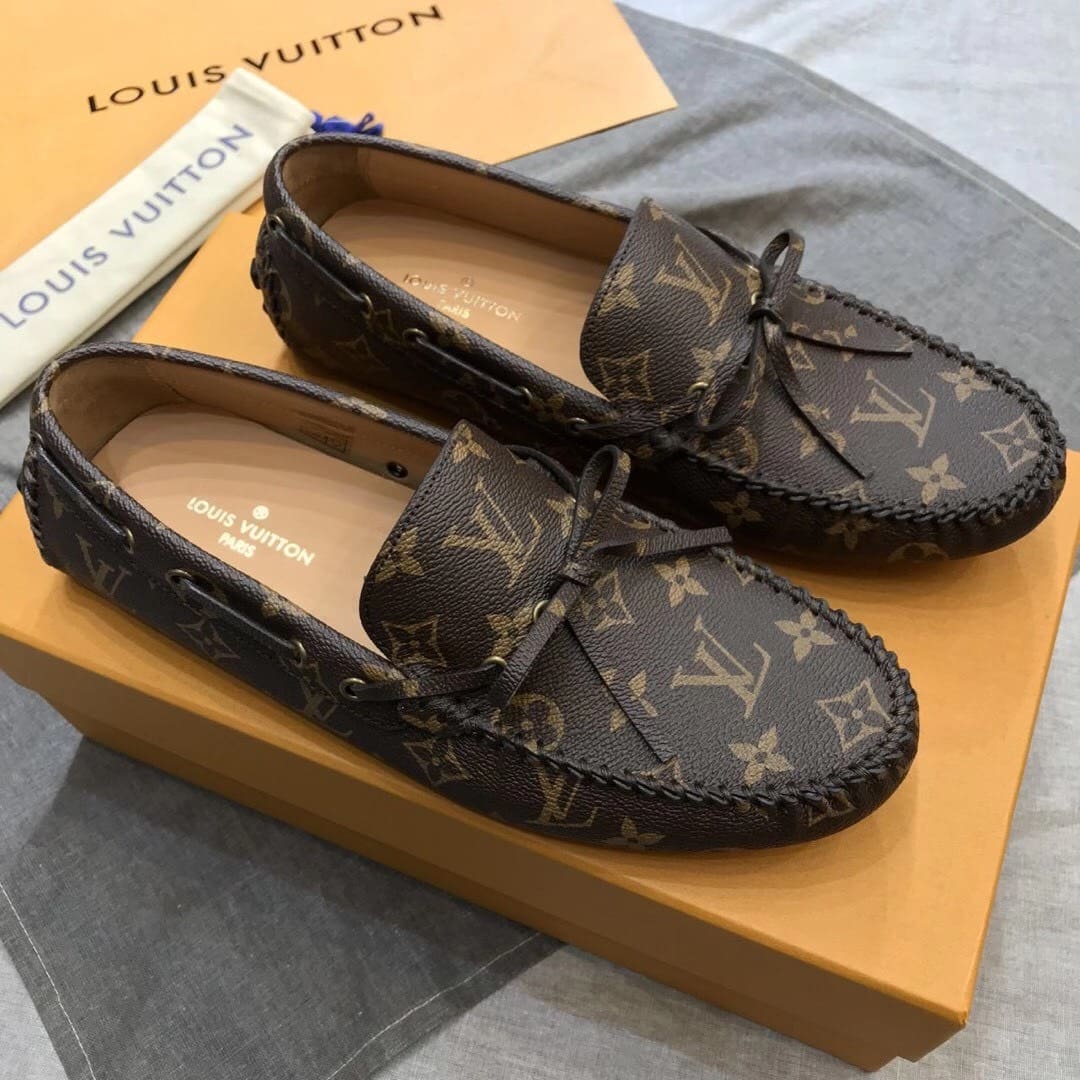 Giày lười nam Louis Vuitton đen
